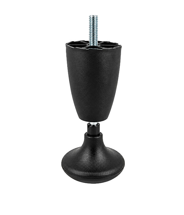 Bed Leg On Glide Foot - Screw In - 145mm High