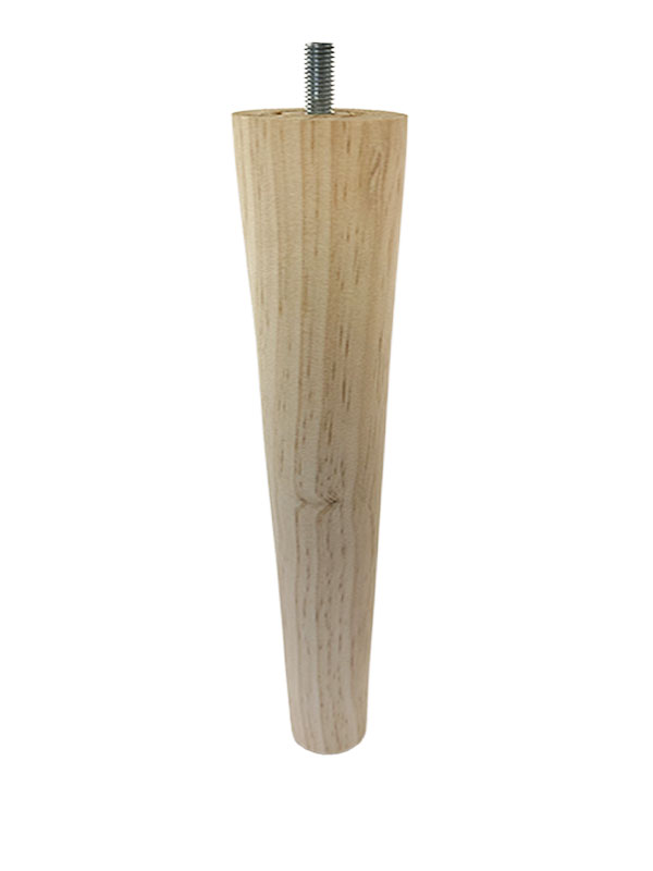 Wooden Round Tapered Sofa Leg - Height 305mm