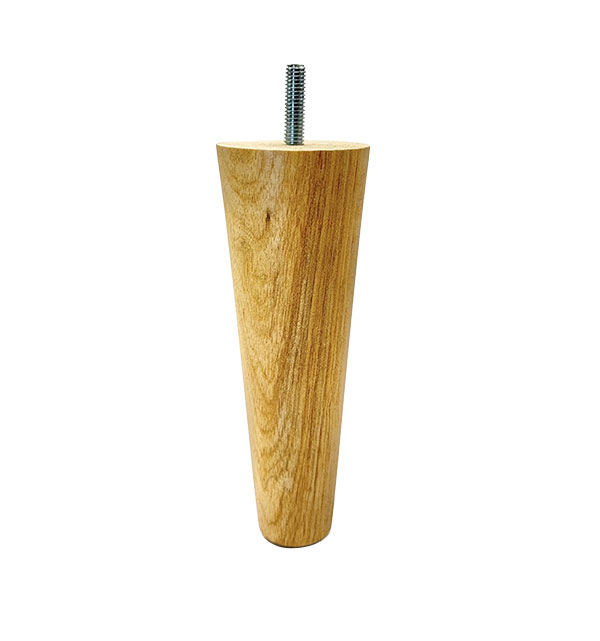 Wooden Furniture Leg - Round Tapered - Height 160mm