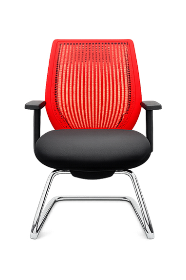 Red Air Flow Visitor Chair