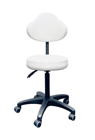 White Medical Stool