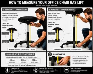 How to Measure an Office Chair Gas Lift Cylinder