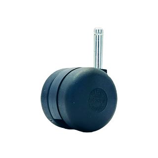 50mm Twin Wheel Castor - Circlip and Socket - Timber Fitting