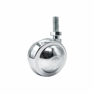50mm Metal Ball Castor - Screw-In Thread and Nut