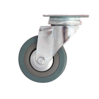 Light Industrial Thermoplastic Rubber Wheel and Polypropylene Rim - Swivel Plate