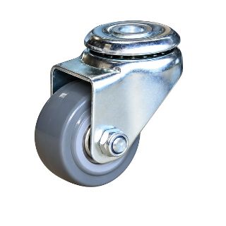 Medium Industrial Polyurethane Castor Wheel - Swivel Bolt Hole