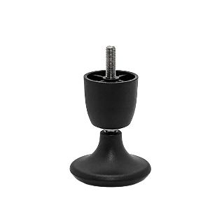 Bed Leg On Glide Foot - Screw In - 105mm High
