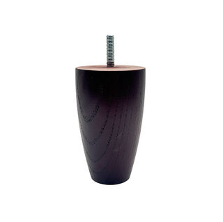 Tapered Curved Wood Furniture Leg - 100mm Height