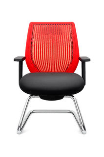 Red Air Flow Visitor Chair
