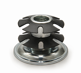 Round Metal Threaded End Plug with Two Spring Grips